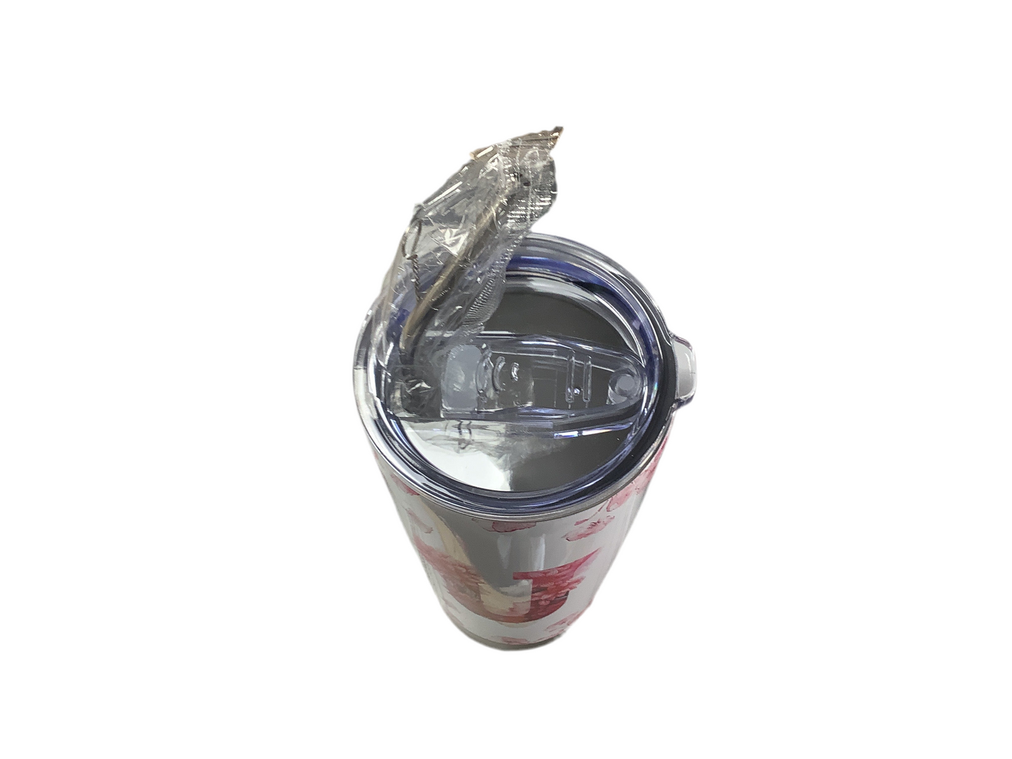 Flower Letter U tumbler 20oz