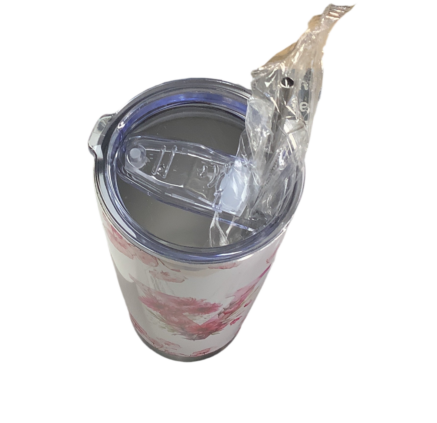 Flower Letter V tumbler 20oz