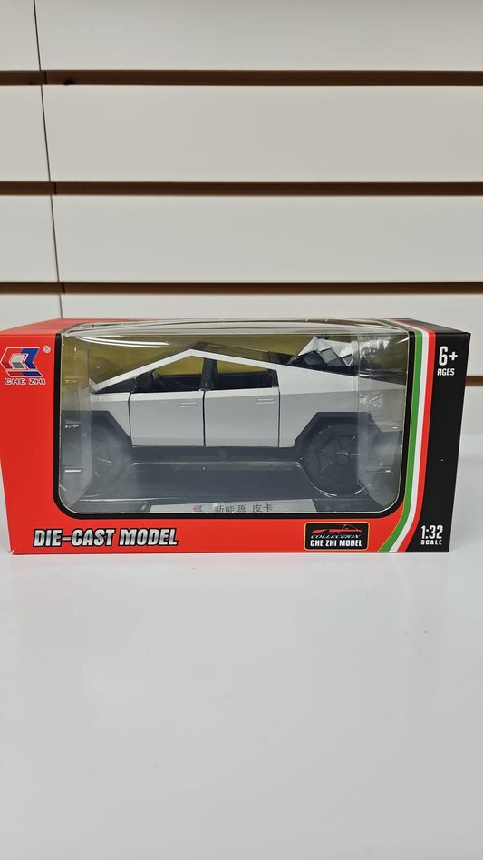 Tesla cybor truck diecast pull back with Quad in back