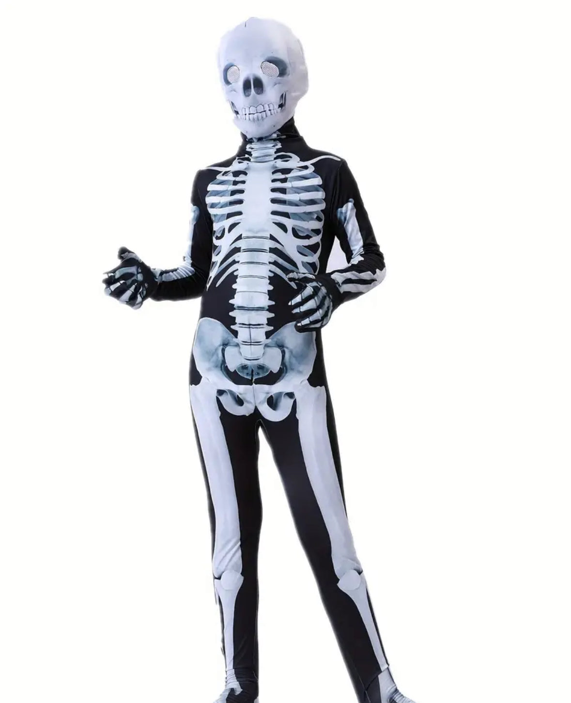 Costume - Skeleton Bone - For Halloween or everyday play