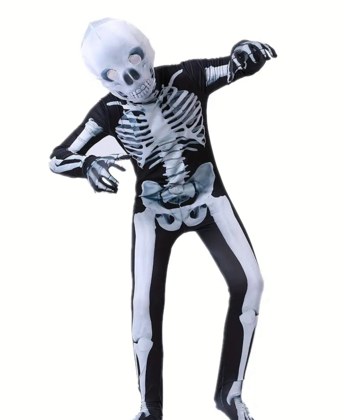 Costume - Skeleton Bone - For Halloween or everyday play
