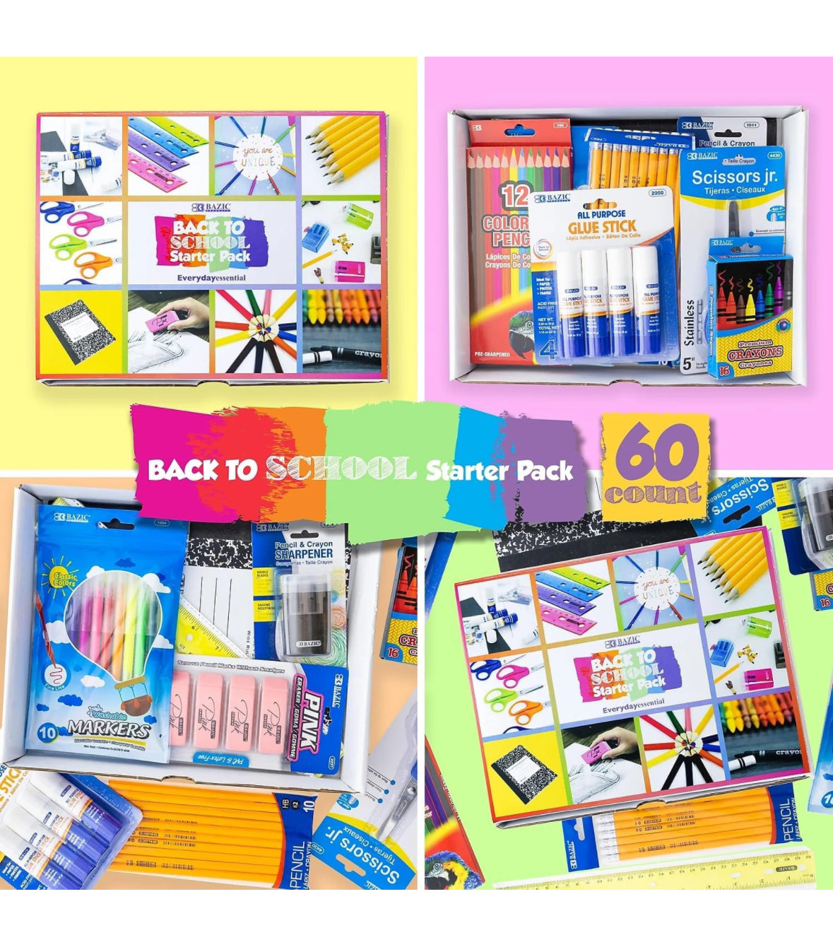 Back to school Kit starter pack 60 count