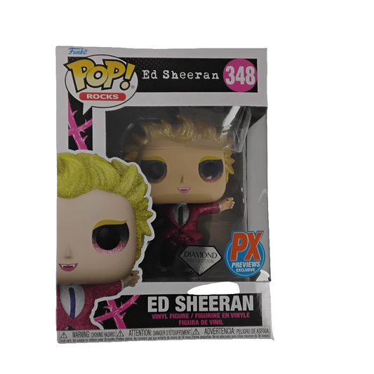 Funko Pop Rocks! Ed Sheeran Diamond Collection PX Previews Exclusive  #348