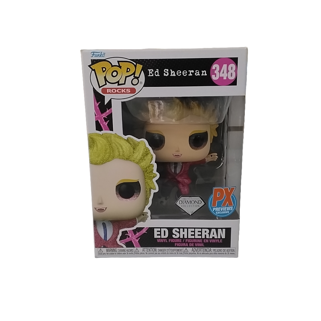 Funko POP ROCKS: ED SHEERAN 348 DIAMOND COLLECTION PX PREVIEWS EXCLUSIVE VINYL FIGURE