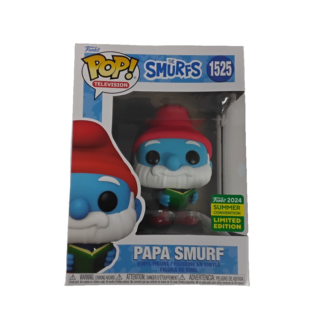 Funko Pop Television! The Smurfs Funko 2024 Summer Convention Limited Edition Papa Smurf #1525