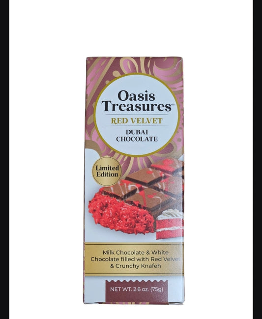 Oasis treasures red velvet Dubai Chocolate Limited Edition